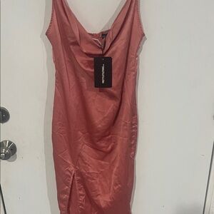 PrettyLittleThing Women's Coral Midi Dress